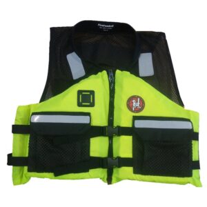 Image 1: First Watch AV-5001 Crew Vest - Hi-Vis Yellow - 2XL/3XL