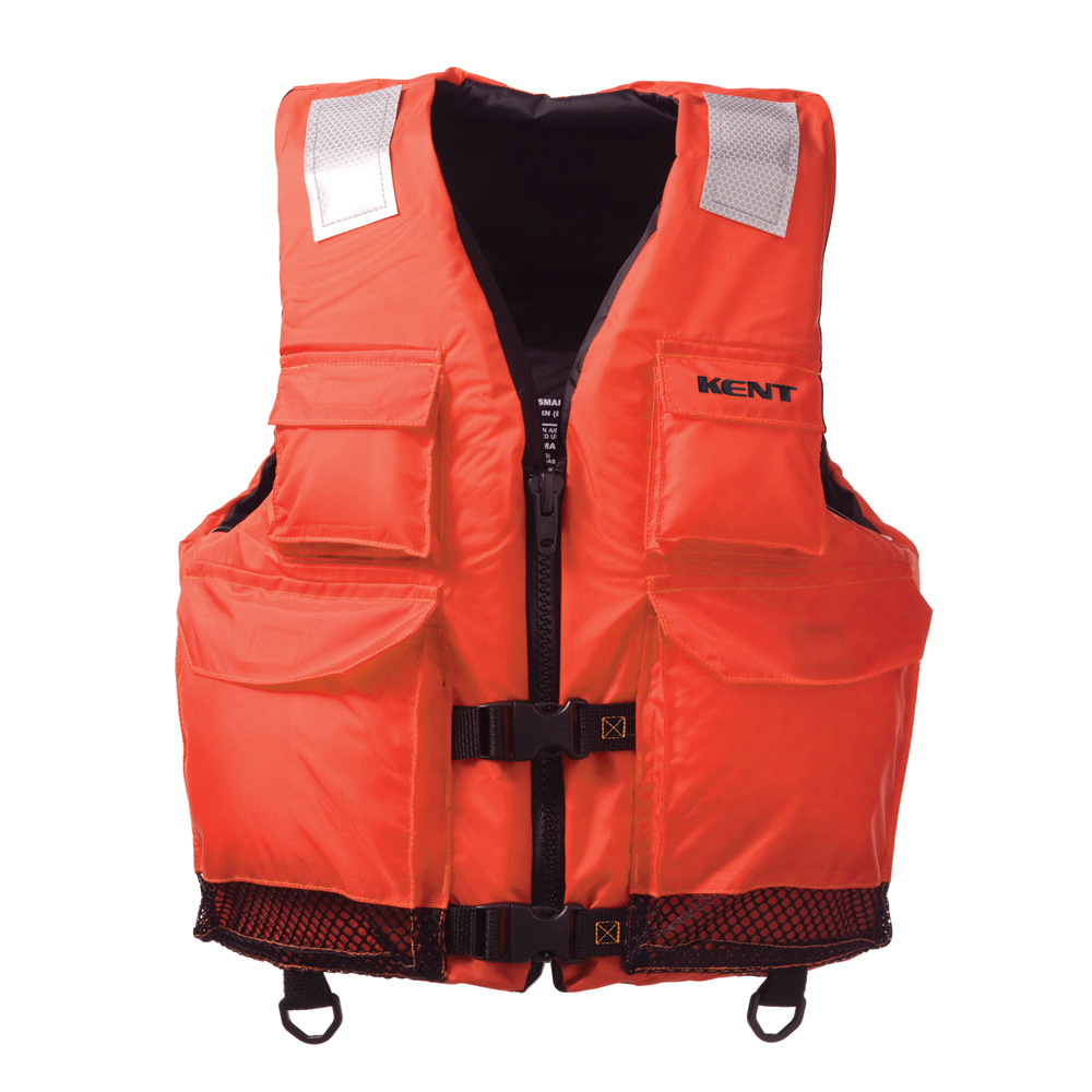 Image 1: Kent Elite Dual-Sized Commercial Vest - S/M - Orange