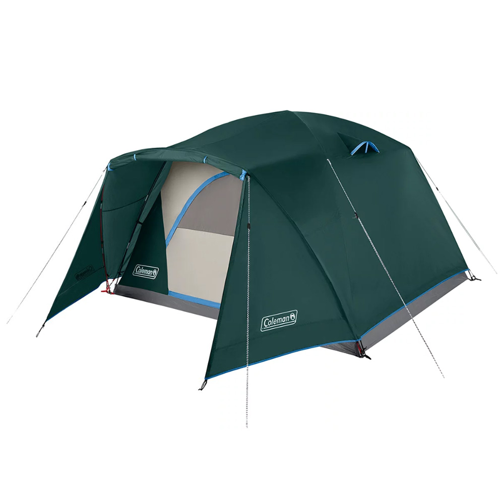 Image 1: Coleman Skydome™ 6-Person Camping Tent w/Full-Fly Vestibule - Evergreen