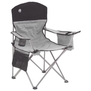 Image 1: Coleman Cooler Quad Chair - Grey & Black