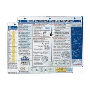 Image 1: Davis Quick Reference Celestial Navigation Card