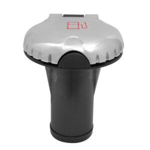 Image 1: Attwood Deck Fill f/Carbon Canister System - Straight Body & Scalloped Stainless Steel Cap