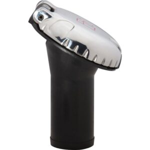 Image 1: Attwood Deck Fill f/Carbon Canister System - Angled Body & Scalloped Stainless Steel Cap