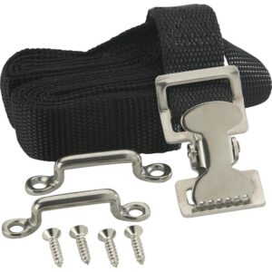 Image 1: Attwood Fuel Tank Strap Set - 72" Long f/12 Gallon Tanks