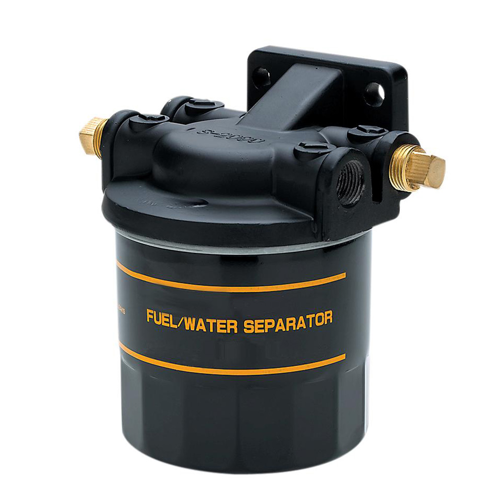 Image 1: Attwood Universal Fuel/Water Separator Kit w/Bracket