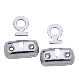 Image 1: Attwood Mooring Fender Lock Kit - Stainless Steel Pair