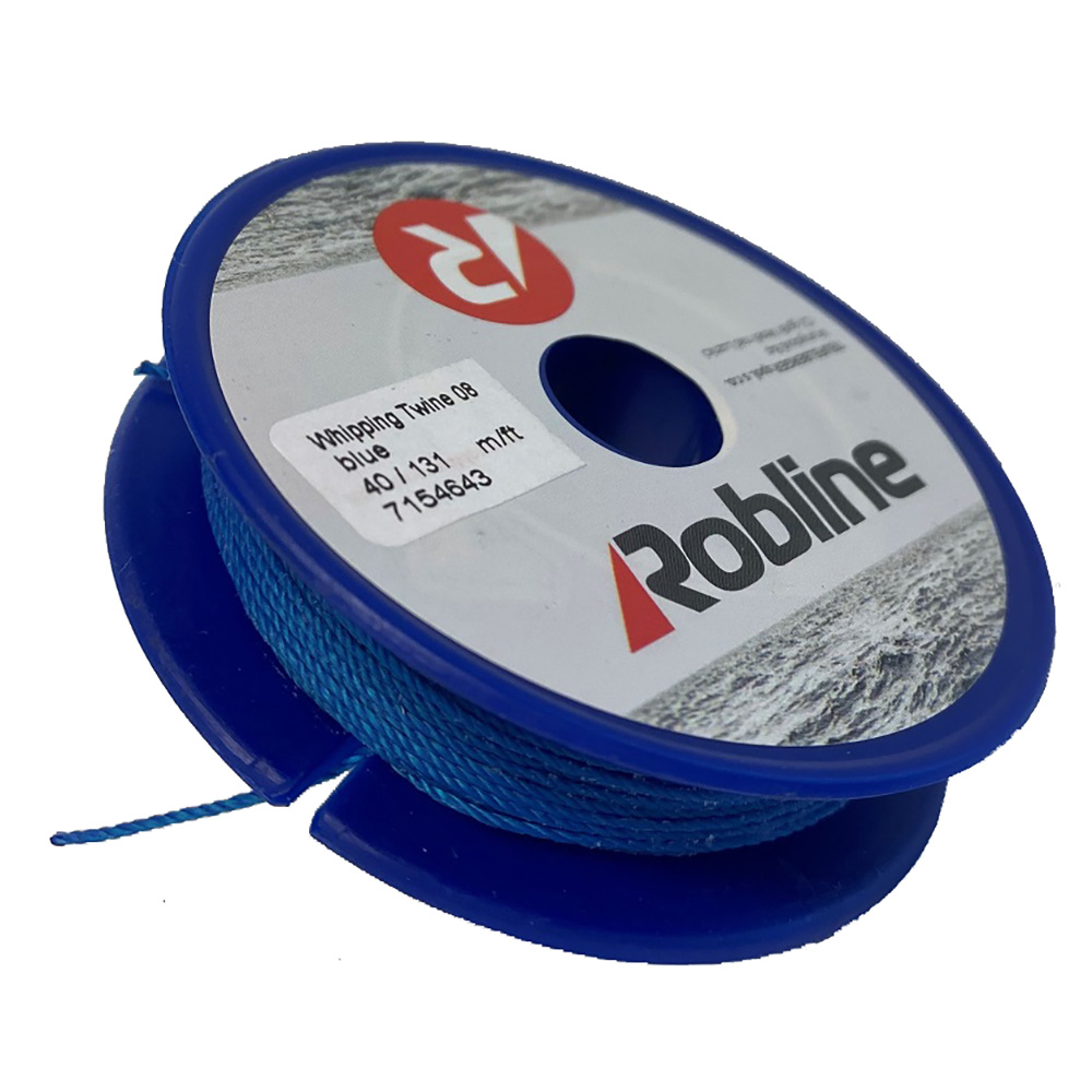 Image 1: Robline Waxed Whipping Twine - 0.8mm x 40M - Blue