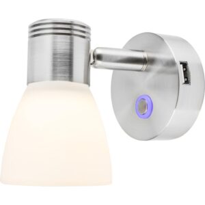 Image 1: Sea-Dog Cabin Reading Light w/Touch Dimmer & USB Port