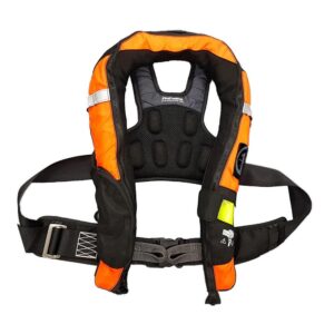 Image 1: First Watch FW-40PRO Ergo Auto Inflatable PFD w/Harness - Hi-Vis Orange & Black