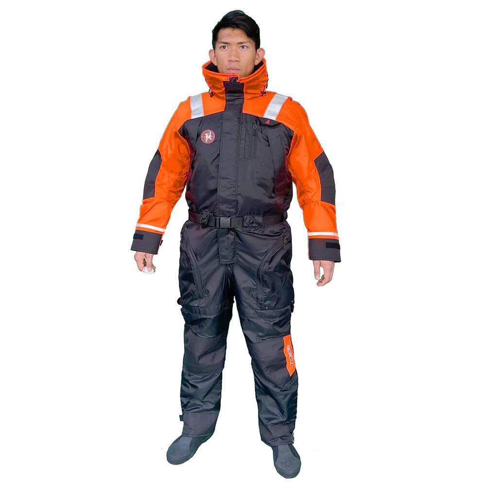 Image 1: First Watch Anti-Exposure Suit Hi-Vis - Orange/Black - Large