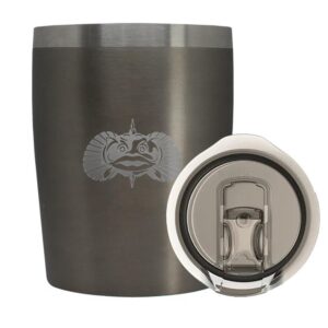 Image 1: Toadfish Non-Tipping 10oz Rocks Tumbler - Graphite