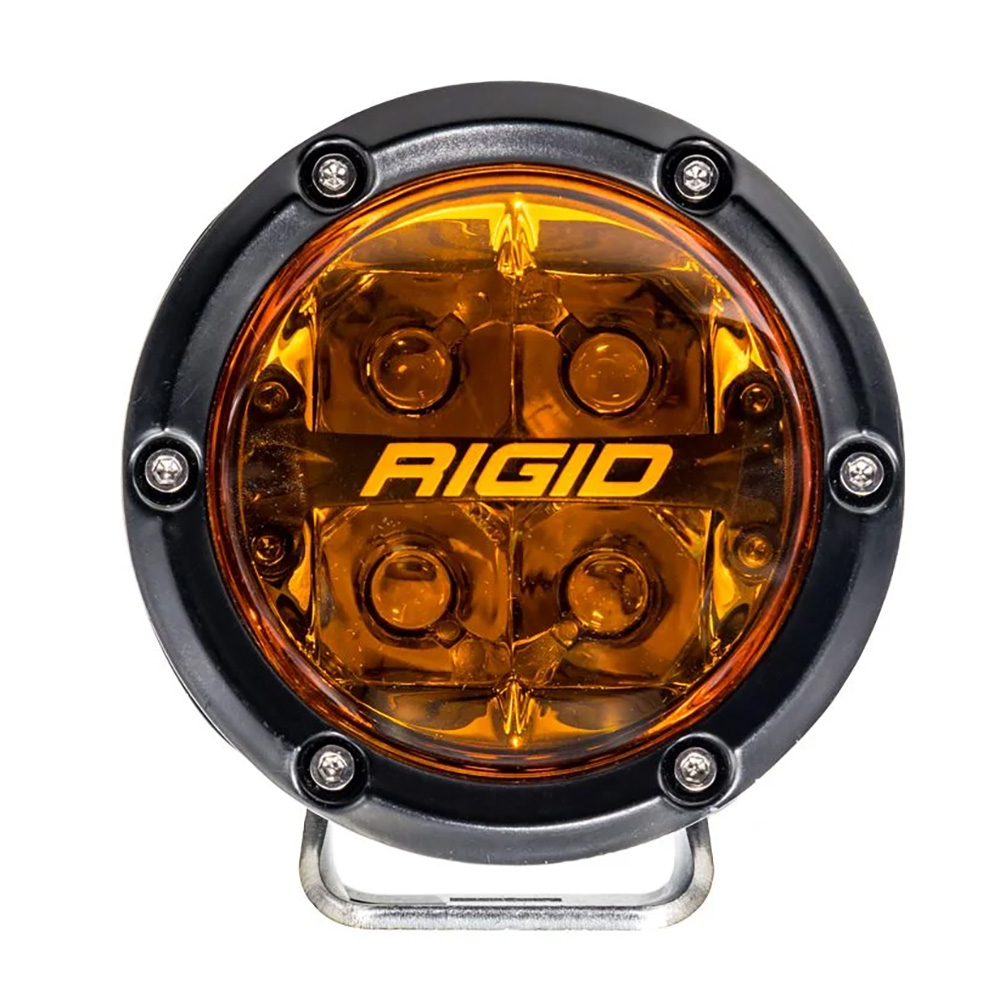 Image 2: RIGID Industries 360 Series 4" Spot w/Amber Pro Lens - Pair