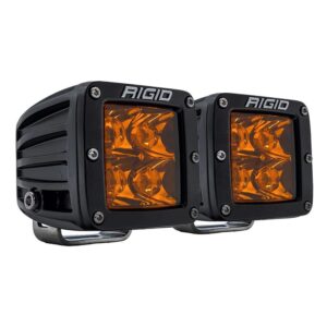 Image 1: RIGID Industries D-Series Spot w/Amber Pro Lens - Pair