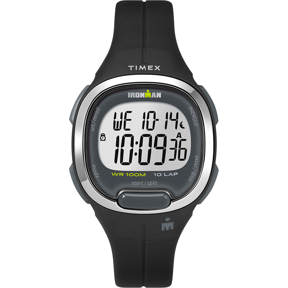 Image 1: Timex Ironman Essential 10MS Watch - Black & Chrome