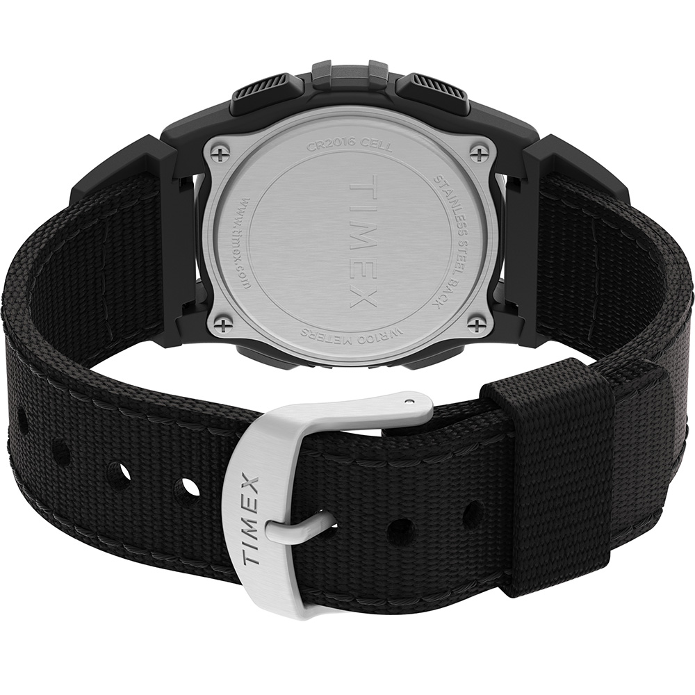 Image 4: Timex Expedition CAT Midsize Black Resin Case - Black Fabric Strap