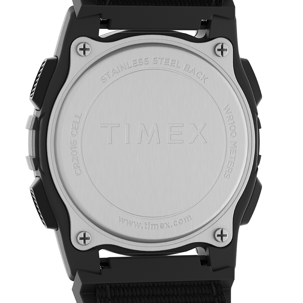 Image 5: Timex Expedition CAT Midsize Black Resin Case - Black Fabric Strap