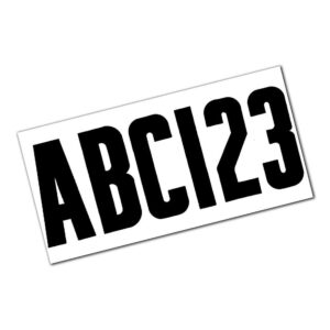 Image 1: Attwood Letter & Number Kit - Black