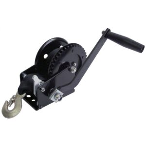 Image 1: Attwood 1200 lb Single Drive Winch - 2" x 20' Nylon Strap