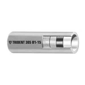 Image 1: Trident Marine 3/8" x 50' Boxed Barrier Lined B1-15 EPA Compliant Outboard Fuel Line Hose - Gray