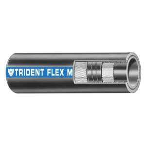 Image 1: Trident Marine 3/4" x 50' Coil Flex Marine Wet Exhaust & Water Hose - Black