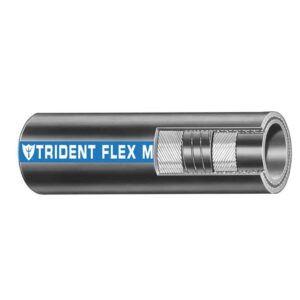 Image 1: Trident Marine 1" x 50' Coil Flex Marine Wet Exhaust & Water Hose - Black