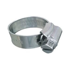 Image 1: Trident Marine 316 SS Non-Perforated Worm Gear Hose Clamp - 3/8" Band - 7/16"–21/32" Clamping Range - 10-Pack - SAE Size 4