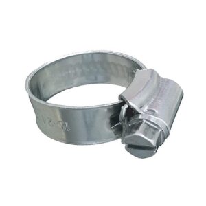 Image 1: Trident Marine 316 SS Non-Perforated Worm Gear Hose Clamp - 3/8" Band - 5/8"–15/16" Clamping Range - 10-Pack - SAE Size 8
