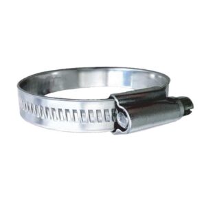 Image 1: Trident Marine 316 SS Non-Perforated Worm Gear Hose Clamp - 15/32" Band - (1-1/16" – 1-1/2") Clamping Range - 10-Pack - SAE Size 16