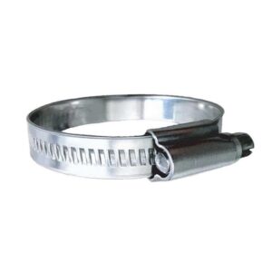 Image 1: Trident Marine 316 SS Non-Perforated Worm Gear Hose Clamp - 15/32" Band - (2" - 2-9/16") Clamping Range - 10-Pack - SAE Size 32