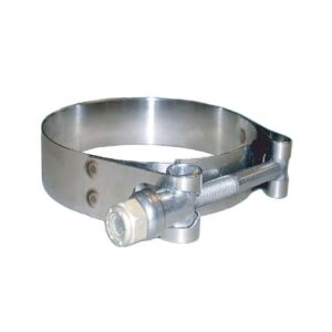 Image 1: Trident Marine 316 SS T-Bolt Clamp - 3/4" Band - 1.78"-2.09" Range - 10-Pack