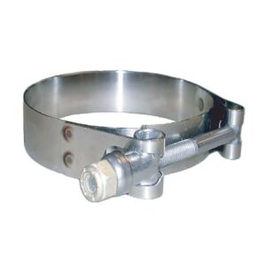 Image 1: Trident Marine 316 SS T-Bolt Clamp - 3/4" Band - 6.30"-6.74" Range - 10-Pack