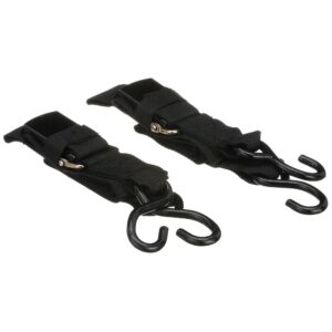 Image 1: Attwood Quick-Release Transom Tie-Down Straps 2" x 4' Pair