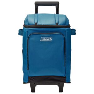 Image 1: Coleman CHILLER™ 42-Can Soft-Sided Portable Cooler w/Wheels - Deep Ocean