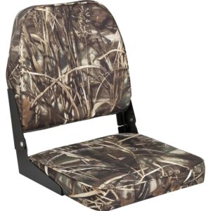 Image 1: Attwood Swivl-Eze Low Back Padded Flip Seat - Camo