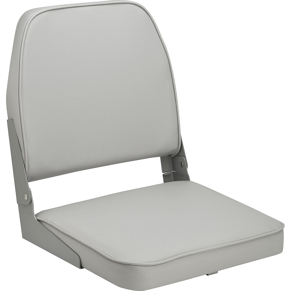 Image 1: Attwood Swivl-Eze Low Back Padded Flip Seat - Grey