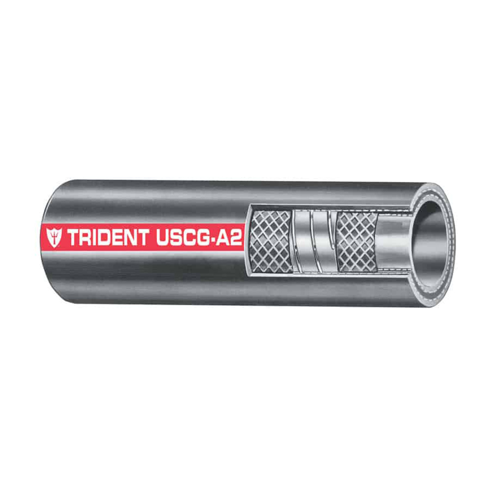 Image 1: Trident Marine 1-1/2" x 50' Coil Type A2 Fuel Fill Hose