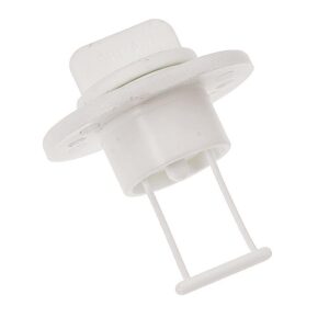 Image 1: Barton Marine Drain Plug and Socket - White 15mm (19/32") Bore