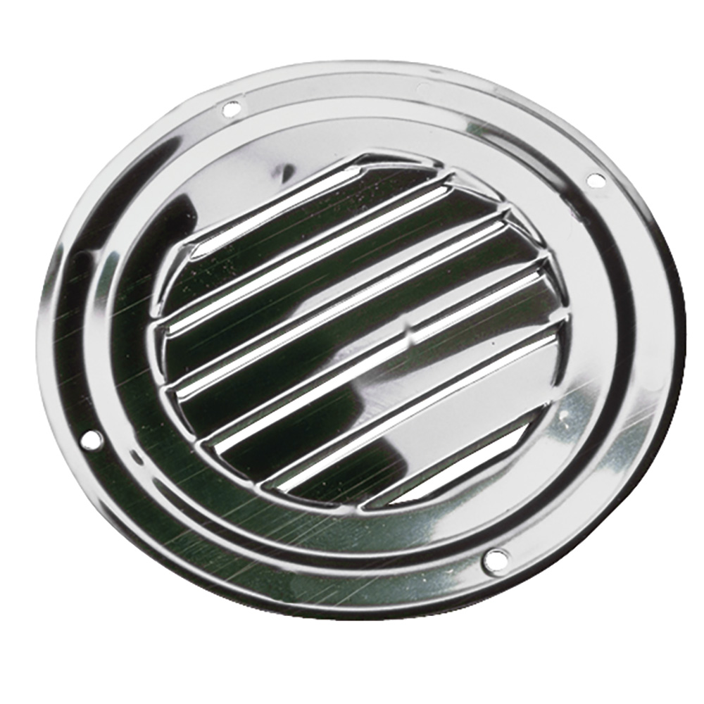 Image 1: Sea-Dog Stainless Round Louvered Vent - 4"