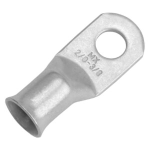 Image 1: Pacer Tinned Lug 2/0 AWG - 3/8" Stud Size - 2 Pack