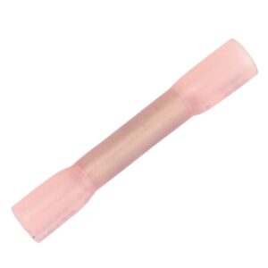 Image 1: Pacer 22-18 AWG Heat Shrink Butt Connector - 25 Pack