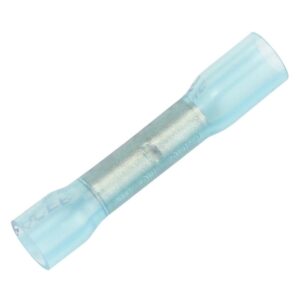 Image 1: Pacer 16-14 AWG Heat Shrink Butt Connector - 100 Pack