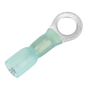 Image 1: Pacer 16-14 AWG Heat Shrink Ring Terminal - 1/4" Stud Size - 3 Pack