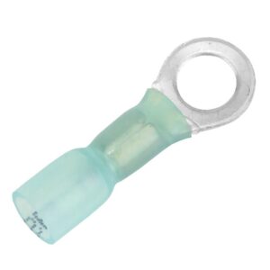 Image 1: Pacer 16-14 AWG Heat Shrink Ring Terminal - 1/4" Stud Size - 100 Pack