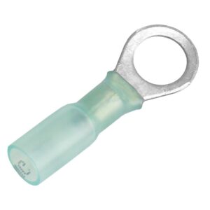 Image 1: Pacer 16-14 AWG Heat Shrink Ring Terminal - 5/16" Stud Size - 3 Pack