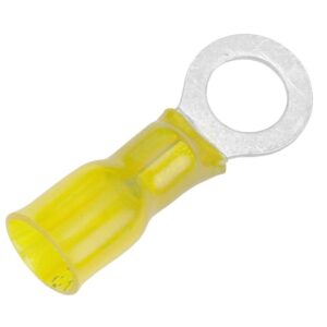 Image 1: Pacer 12-10 AWG Heat Shrink Ring Terminal - 5/16" Stud Size - 3 Pack