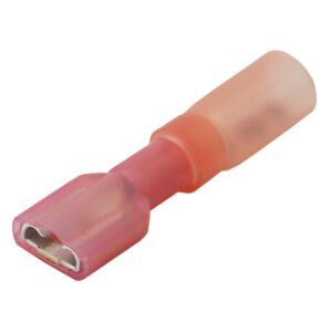 Image 1: Pacer 22-18 AWG Heat Shrink Female Disconnect - 25 Pack