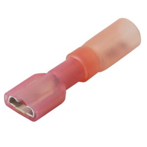 Image 1: Pacer 22-18 AWG Heat Shrink Female Disconnect - 100 Pack