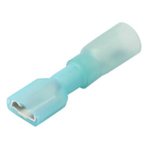 Image 1: Pacer 16-14 AWG Heat Shrink Female Disconnect - 100 Pack