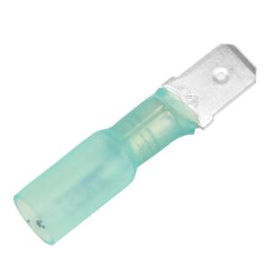 Image 1: Pacer 16-14 AWG Heat Shrink Male Disconnect - 25 Pack