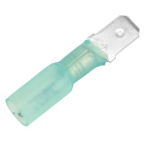 Image 1: Pacer 16-14 AWG Heat Shrink Male Disconnect - 100 Pack